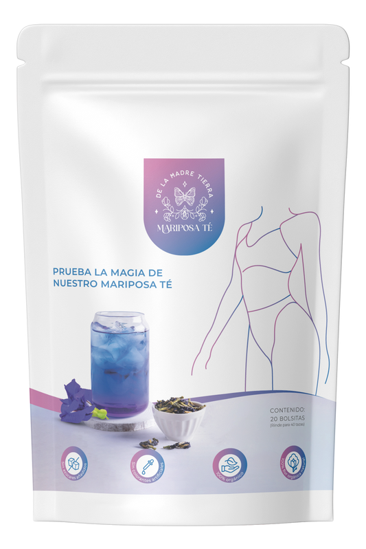 Mariposa Té con Sabor Natural: 20 bolsitas rinde para 40 tazas.La Esencia Pura del Bienestar